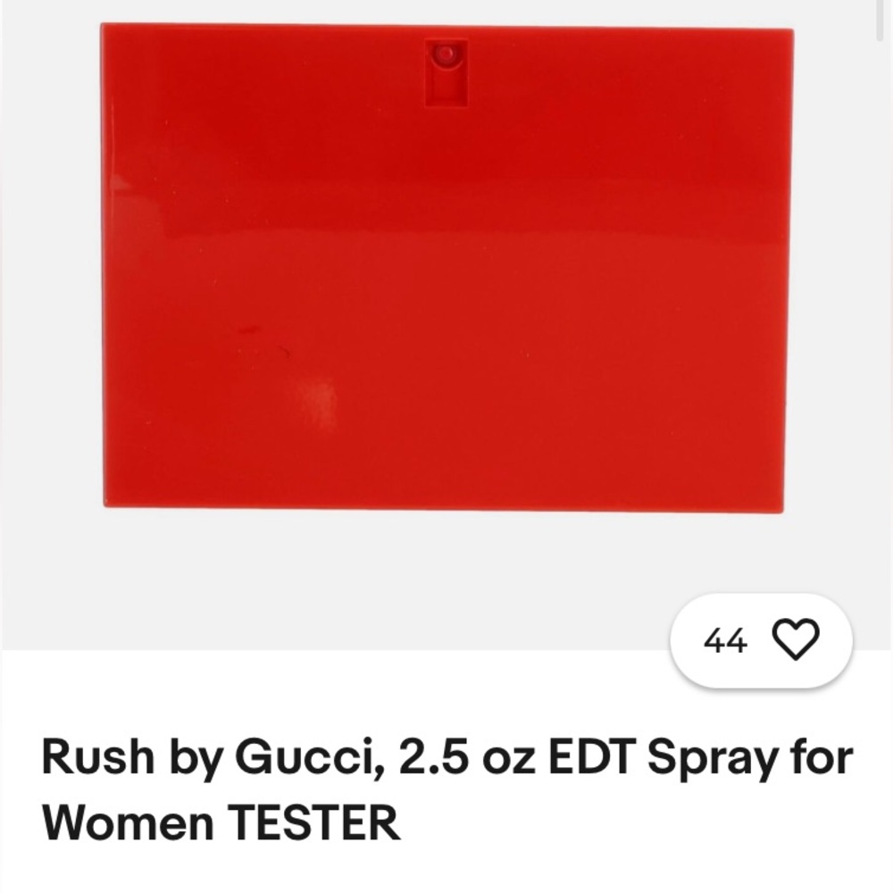Rush by Gucci  2.5 oz tester eau de toilet spray- used slightly.